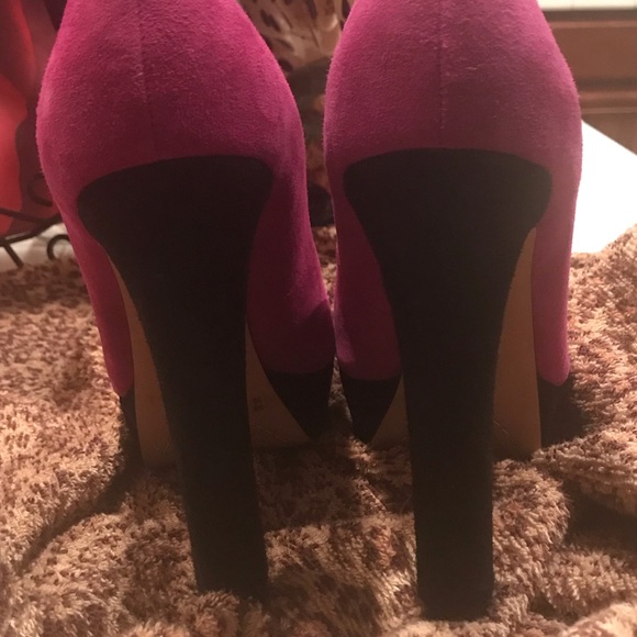 Vince Camuto stack Color block high heels - Picture 3 of 8